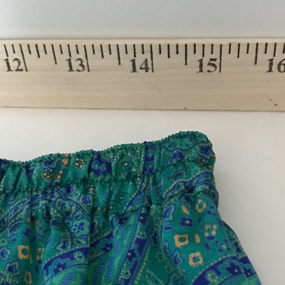 CACIQUE LINGERIE Satin Paisley Pajamas Green 2 Piece Sleep Set Womens Size Large - Picture 14 of 16